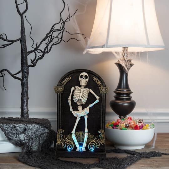 12" Animated Tombstone Skeleton by Ashland®